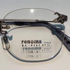 renoma(レノマ)　ツーポイントメガネフレーム　メンテナンス済み