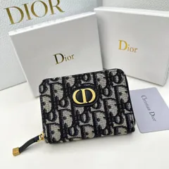 日本謹製超人気新品 Dior ディオール 二つ折り財布 ブラック 小物