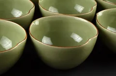 美品 黄瀬戸 片口向付け 五客揃い 東山造 黄瀬戸 片口向付け 五客揃い 東山造 CHESHIRE-HOUSE_NET