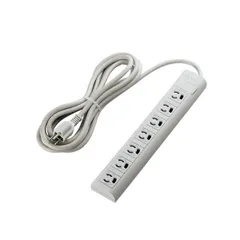 （まとめ）エレコム 抜け止めマグネット雷タップ3P・7個口 3.0m T-Y053NDA 1個【×2セット】