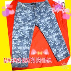 MASAKI MATSUSHIMA✨迷彩柄ハーフ丈ジーンズ🩷🩵