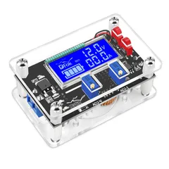 新品 DROK 降圧コンバーター DC-DC 6V～32V から 1.25V～32V 調整可能 6V 12V 24V 安定器変圧器 5A 75W LCD画面 降下電圧トランス CC CV 電源モジュール 透明シェル付き（日本語の取扱説明書の必要がありますなら、のサムネイル