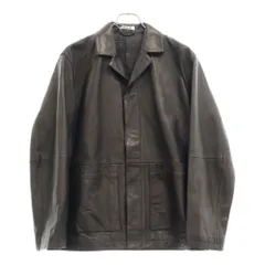 AURALEE (オーラリー) 21AW GOAT LEATHER JACKET ゴートスキン シングル レザー ジャケット ブラック A21AJ01GLのサムネイル