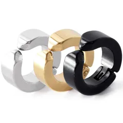 【人気商品】イヤーカフ イヤリング フープイヤリング メンズ ノンホールピアス フェイクピアス 穴なし INTERNATIONAL] 片耳 [SEIYA 3個セット