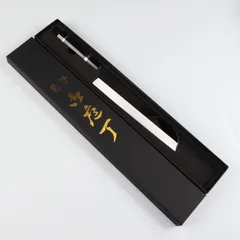 鎌型薄刃包丁 8寸（刃渡り240mm）ウルトラ鏡面仕上げ（完全手研ぎ）本刃付け 八角柄（購入時選択可能）
