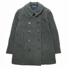 美品 ラルフローレン RALPH LAUREN メルトン ピーコート Pコート 錨ロゴボタン ウール100％ ジャケット ブルゾン ジャンパー 上着 アウター 大きいサイズ 5F グレー レディースのサムネイル