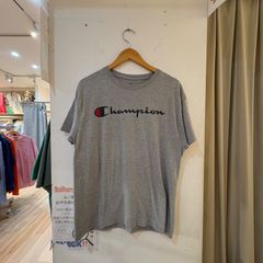 古着　チャンピオン　グレー　Lサイズ　Tシャツ