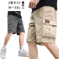 カーゴパンツ メンズ ハーフパンツ ゆったり カーゴショートパンツ 多ポケット ズボン 綿 夏 短パン ミリタリーパンツ カーゴショーツ 大きいサイズ