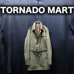 TORNADO MART シングルトレンチコート Mサイズ 光沢 トルネードマート オリーブ シングルブレスト ジャケット