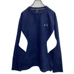 UNDER ARMOUR ロゴ フリース トレーナー M ネイビー グレー 切替 アンダーアーマー 古着卸 アメリカ仕入 a708-5957