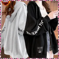 送料無料 裏起毛パーカー ジップアップ フーディー フード付きスウェット レディース カジュアル ロングパーカー ドロップショルダー 裏ボア 体型カバー 秋冬ライトアウター 暖かい長袖トップス ロゴ羽織り 着やせ ゆったり パーカー