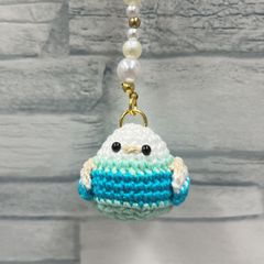 ハンドメイド　シマエナガ　チャーム