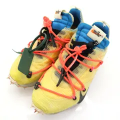 NIKE ナイキ 19AW OFF-WHITE オフホワイト コラボ ヴェイパーストリート スニーカー 24 イエロー CD8178-700 レディース 古着