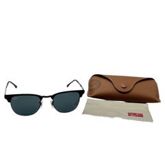 Ray-Ban レイバン CLUBMASTER クラブマスター サングラス RB3716 メンズ ブラック ブランド 中古 W４