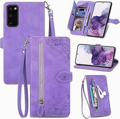 for Galaxy S20 5G SC-51A SCG01 ケース 手帳型 ビジネスフリップノートレザーケースシンプルなレトロなファッション携帯電話ケース防水と汚れた携帯電話ケース多機能財布収納付きスタンド携帯電話シェルPUレザー保護カバ