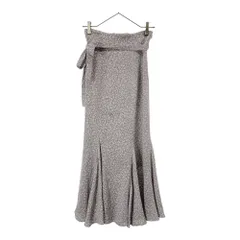 スナイデル SWFS214154 総柄 ロング丈 ハイウエストマーメイドプリント スカート 0 グレー系 snidel SWFS214154 レディース