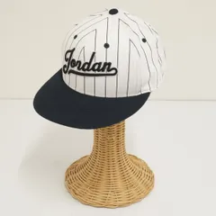 NIKE Jordan Flight ナイキ ジョーダン USED品 キャップ 帽子 刺繍 ストライプ FV5299-100 S/M X7726