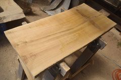 アウトレット クリ(栗)の一枚板 長さ約90cm 幅約40～44cm 厚さ約3.7cm DIY用 Z005