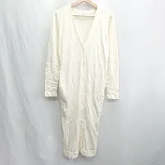 ◇ Θ MOUSSY マウジー ニット 長袖 ロングカーディガン サイズF ホワイト レディース E  【1502060003940】