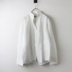 バグッタ BAGUTTA BROOKE コットンリネン スタンドカラー 長袖シャツ L/ホワイト 白 トップス ブラウス 綿麻【2400014160581】のサムネイル