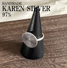 シルバーリング カレンシルバー ハンドメイド エスニック 純銀 #131