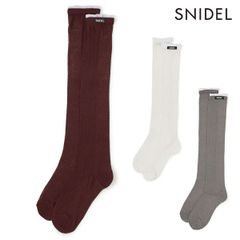 【爆速配送】【新作10%OFF】【即納】 スナイデル SNIDEL 小物 25春夏 レイヤードソックス 靴下 ロゴ ギフト swgg252687
