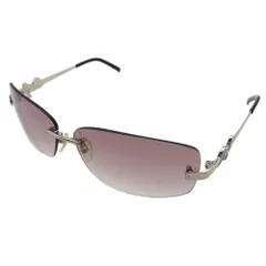 【BIGお買い物ラリー★30%OFFセール中】ドルチェアンドガッバーナ DOLCE&GABBANA サングラスD＆Gラインストーン ツーポイント 縁なし リムレス ブラウン シルバー ブラック レディース 中古 最大30％OFF☆クリスマスSALE】ドルチェアンドガッバーナ