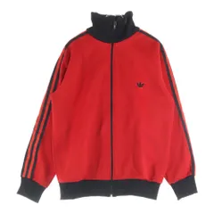 adidas (アディダス) 60s トラックジャケット ハイネック 西ドイツ製 レッド/ブラック