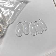 ネイルチップ クリア オーバル４番 50枚セット 高品質 ネイルサンプル 見本