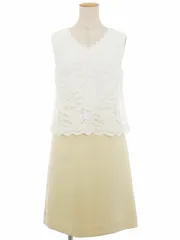 チェスティ ワンピース ドッキング 花柄レース レース ノースリーブ IT3WG11MDMTS