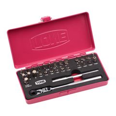 トネ(TONE) ビットラチェットセット（ラズベリー） BRFS27RB ビット二面幅6.35mm 内容29点