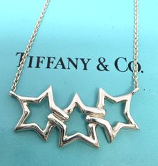 ★ Tiffany & Co (ティファニー) トリプル スター ネックレス silver925 シルバー 星 ペンダント レディース