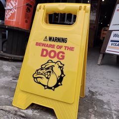コーションボード◆Dog danger　猛犬注意◆アメリカンガレージ　フェンス　看板