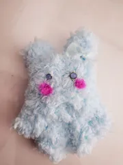 No.835　もふもふモールドール　うちのうさくま3号　#アートドール　#創作ドール　#ハンドメイドうさぎ　#うさぎ　#お守り　#スピリチュアル　#推し　#韓国系　#マスコット　#匿名配送　20240821-11