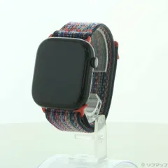 〔中古品〕 Apple Watch Series 10 GPS 46mm ジェットブラックアルミニウムケース ブルー／レッドNikeスポーツループ【352】