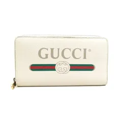 グッチ GUCCI  ラウンドファスナー長財布 ヴィンテージロゴプリント 496317
