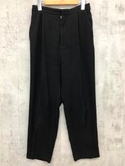 d'un a dix アナディス ハイウエスト タック テーパード パンツ size38/黒 ■■ レディース