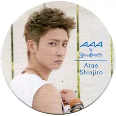 【中古】コースター(男性) J-1 與真司郎(AAA)/背景緑ライン コースター 「ATTACK ALL AROUND10(展)×スイーツパラダイスカフェ」 メニュー注文特典