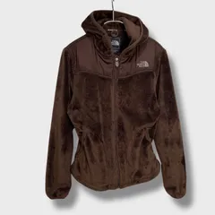 ☆THE NORTH FACE☆ボアフリースパーカー☆フルジップ☆ブラウン☆S☆ヨーク切り替え☆F25M