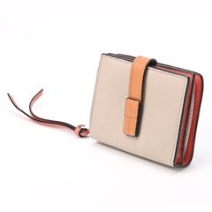 ロエベ　二つ折り財布　コンパクト ジップウォレット　124.12.Z44　【中古】E-153337