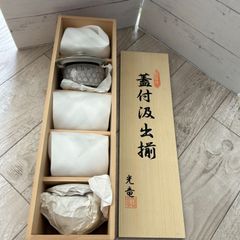 高麗 素文 青磁 茶道具 携帯用 茶道セット 木製収納箱入り 短冊 - メルカリ