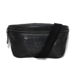 GUCCI グッチ GG インプリメ ベルトバッグ ウエストバッグ クロスボディ ショルダーバッグ ロゴ エンボス ブラック ボディバッグ 233269
