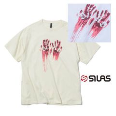サイラス tシャツ Tシャツ silas SILAS HANDS S/S TEE 110252011020 メンズ レディース ティシャツ ティーシャツ オフホワイト アイボリー m l xl ホラー 丸首 クルーネック ブランド おしゃれ ブランド ロゴ