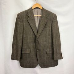 良品✨ テーラード ジャケット グレー ツイード チェック 総柄 秋 冬