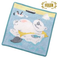 【新品 未使用】FEILER フェイラー ハンカチ Lazy Bear レイジーベア 25cm クマ ハンカチ ハンドタオル LAZYBEAR952441