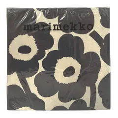 マリメッコ marimekko ペーパーナプキン 紙ナプキン ランチサイズ ihr 20枚 552645 ウニッコ UNIKKO dark blue nature ベージュ+ダークネイビー系 北欧