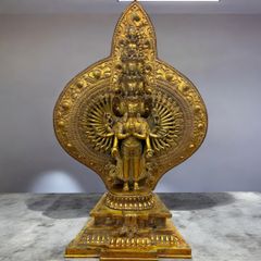 仏像 仏教美術 チベット密教 紫銅製十一面千手観音造像 特大 仏像 仏教美術 チベット密教 紫銅製十一面千手観音造像 特大