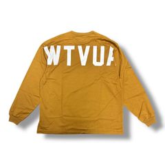 未使用品 WTAPS 21AW STENCIL LS COPO ステンシル ロゴ 長袖Tシャツ ロングスリーブ バックプリント ダブルタップス 212ATDT-CSM11 キャメル L 94392A7