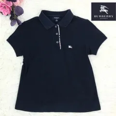 BURBERRY　LONDON　バーバリーロンドン　ポロシャツ　半袖　紺　ネイビー　Sサイズ　ノバチェック