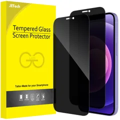 【新着商品】JEDirect iPhone 12 mini (5.4インチ専用) プライバシーフィルム 全面保護 覗き見防止 強化ガラスフィルム 隅々までカバー ケースに干渉なし 2枚セット